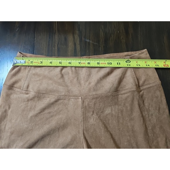 BAGATELLE Collection Tan Faux‎ Suede Leggings Skinny Pants Size Medium - Picture 5 of 8